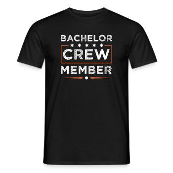 Équipage Bachelor - T-shirt homme - noir - Devant - AI Model Male 178 light (178cm)