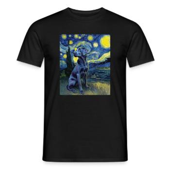 Labrador Retriever - Men's T-Shirt - black - Front - AI Model Male 178 light (178cm)