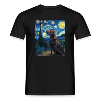 Labrador Retriever - Men's T-Shirt - black - Front - AI Model Male 178 light (178cm)