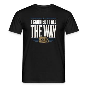 Retired Postman Retired Postman - Men's T-Shirt - black - Front - AI Model Male 178 light (178cm)