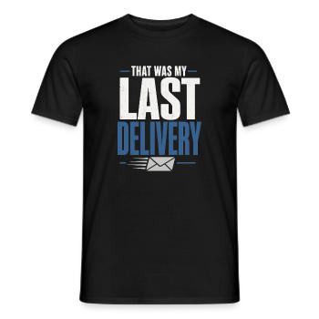 Retired Postman Retired Postman - Men's T-Shirt - black - Front - AI Model Male 178 light (178cm)