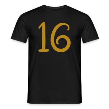 16 - T-shirt homme - noir - Devant - AI Model Male 178 light (178cm)