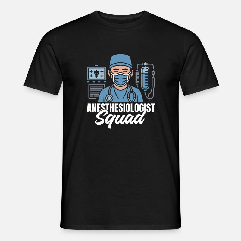 Anesthesiologist Squad Anesthesia - Männer T-Shirt - Schwarz