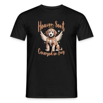 Goldendoodle Dog Breed - Men's T-Shirt - black - Front - AI Model Male 178 light (178cm)