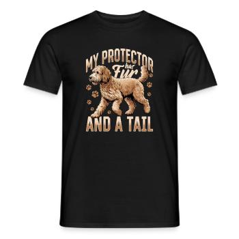 Goldendoodle Dog Breed - Men's T-Shirt - black - Front - AI Model Male 178 light (178cm)