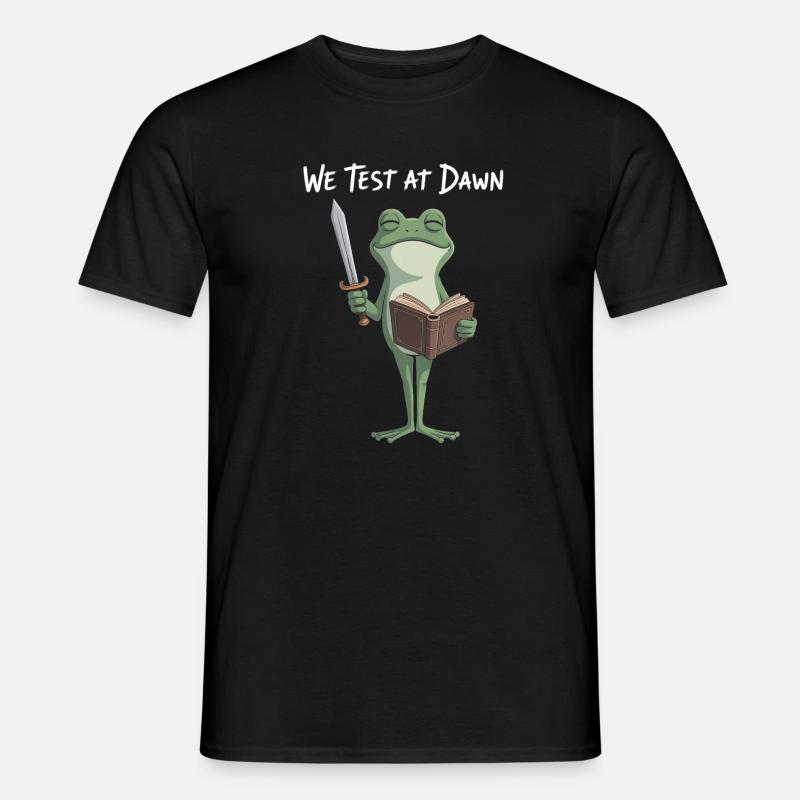 Dawn Test Froschritter - Männer T-Shirt - Schwarz