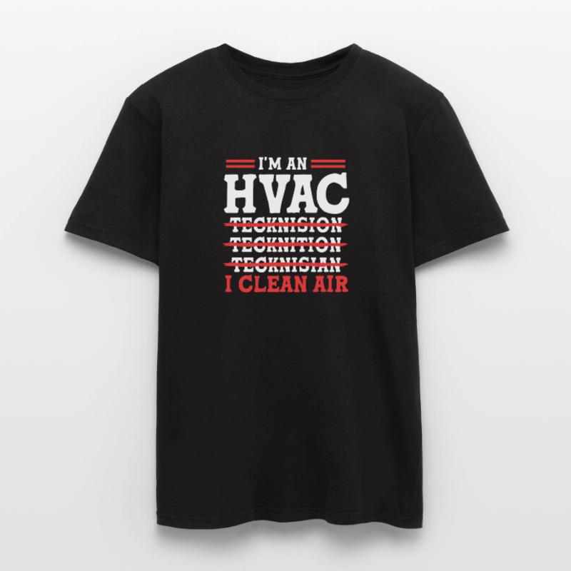 Technicien en climatisation de chauffage Technicien en réfrigération T-shirt homme