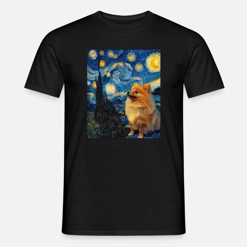 Zwergspitz Spitz Pomeranian - Men’s T-shirt - black