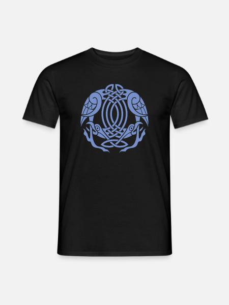 Keltischer Adlerknoten - Männer T-Shirt - Schwarz
