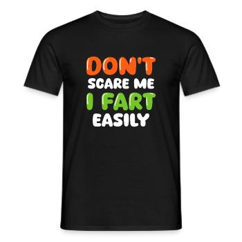 Don't I Fart Funny Bubble Letter Typography Art - Men's T-Shirt - black - Front - AI Model Male 178 light (178cm)