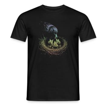 Blackbird - Men's T-Shirt - black - Front - AI Model Male 178 light (178cm)