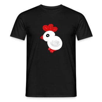 Küken Baby Huhn Kind Ostern Kinder  - Männer T-Shirt - Schwarz - Vorne - AI Model Male 178 light (178cm)