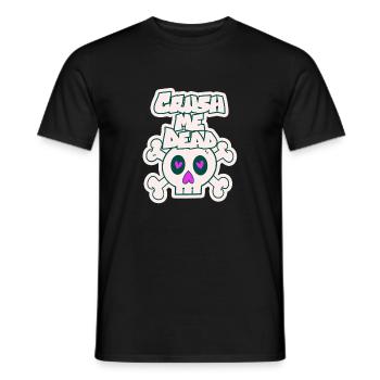 Crush me dead - Men's T-Shirt - black - Front - AI Model Male 178 light (178cm)