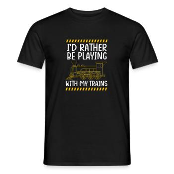 Model Railway Model Making Model Maker - Men's T-Shirt - black - Front - AI Model Male 178 light (178cm)