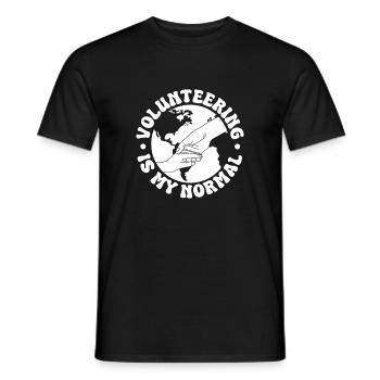 Citation d’assistant social est mon social habituel - T-shirt homme - noir - Devant - AI Model Male 178 light (178cm)