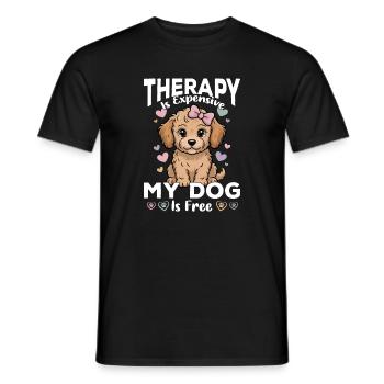 Goldendoodle Dog Breed - Men's T-Shirt - black - Front - AI Model Male 178 light (178cm)