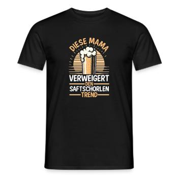 Bier Bierliebhaberin Mutter Mama - Männer T-Shirt - Schwarz - Vorne - AI Model Male 178 light (178cm)