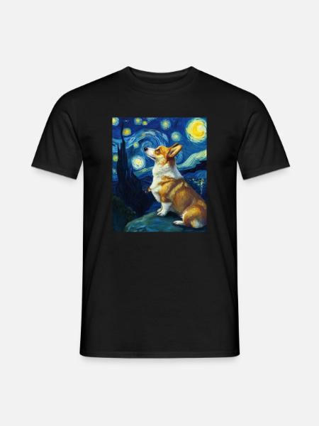 Welsh Corgi Pembroke - Männer T-Shirt - Schwarz