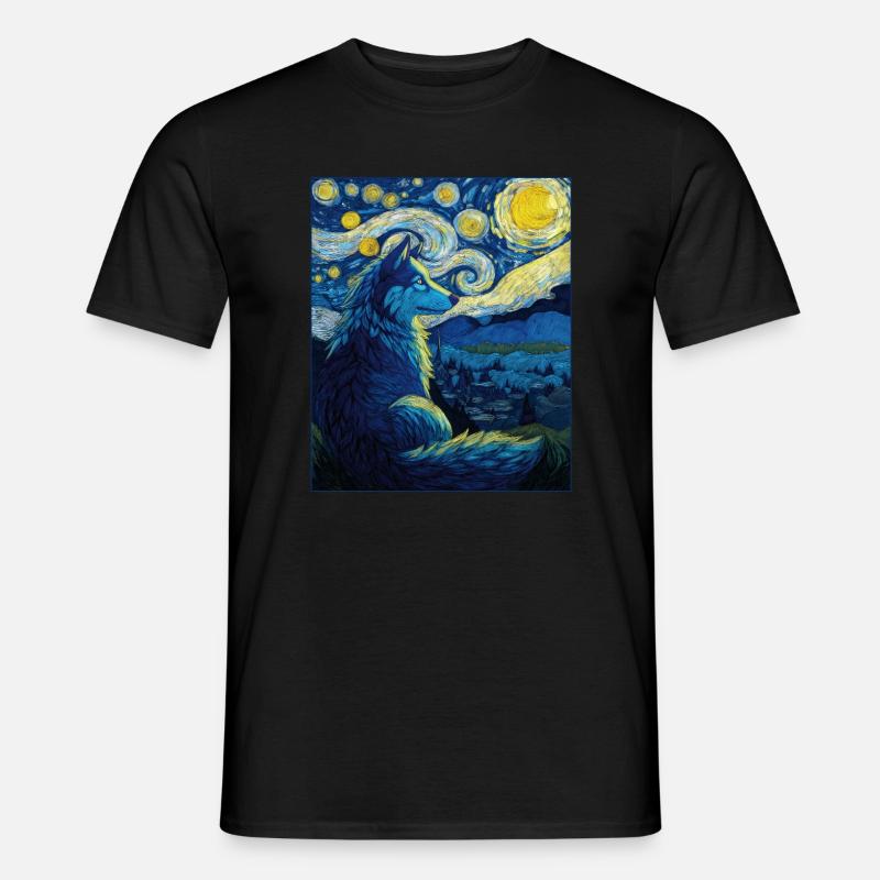 Wolf - Men’s T-shirt - black