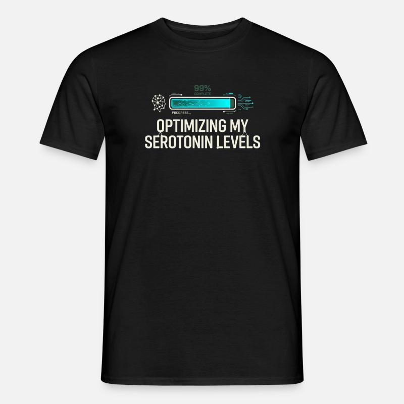 Serotonin Optimizing - Men’s T-shirt - black