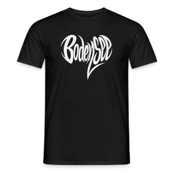 Lake Constance Flowing Lettering - Men's T-Shirt - black - Front - AI Model Male 178 light (178cm)