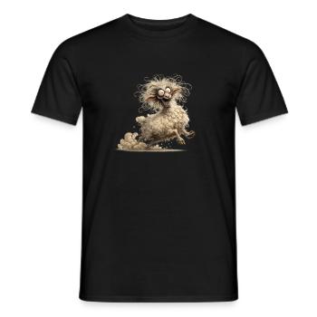 Verrücktes Schaf - Männer T-Shirt - Schwarz - Vorne - AI Model Male 178 light (178cm)