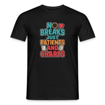 Nachtschicht-krankenschwester, Müde - Männer T-Shirt - Schwarz - Vorne - AI Model Male 178 light (178cm)