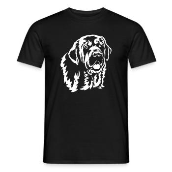 Spanish Mastiff Head "Black Edition" - Men's T-Shirt - black - Front - AI Model Male 178 light (178cm)