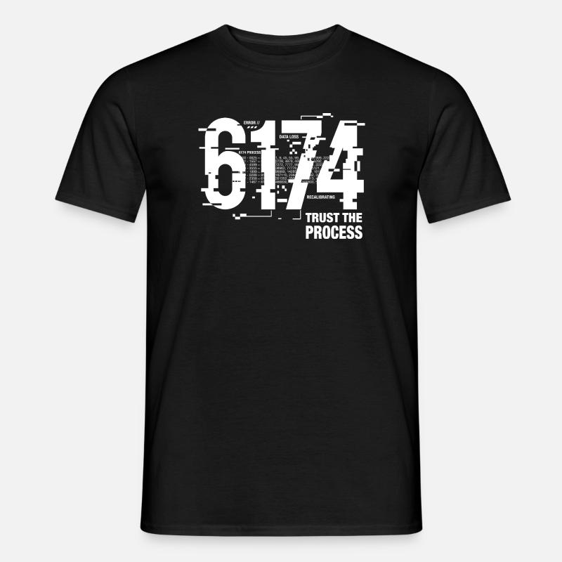 6174 Kaprekar Constant Glitch Math - Men's T-shirt - black