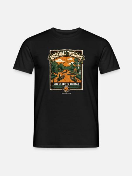 Spreewald Heimat - Männer T-Shirt - Schwarz
