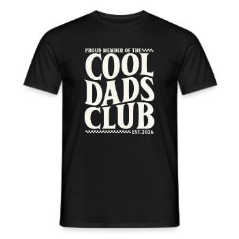Club des papas cool - Cadeau de la fête des pères 2026 - T-shirt homme - noir - Devant - AI Model Male 178 light (178cm)