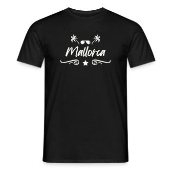 Mallora Palm Beach Logo - T-shirt homme - noir - Devant - AI Model Male 178 light (178cm)