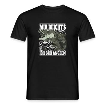 Angeln Spruch - Männer T-Shirt - Schwarz - Vorne - AI Model Male 178 light (178cm)