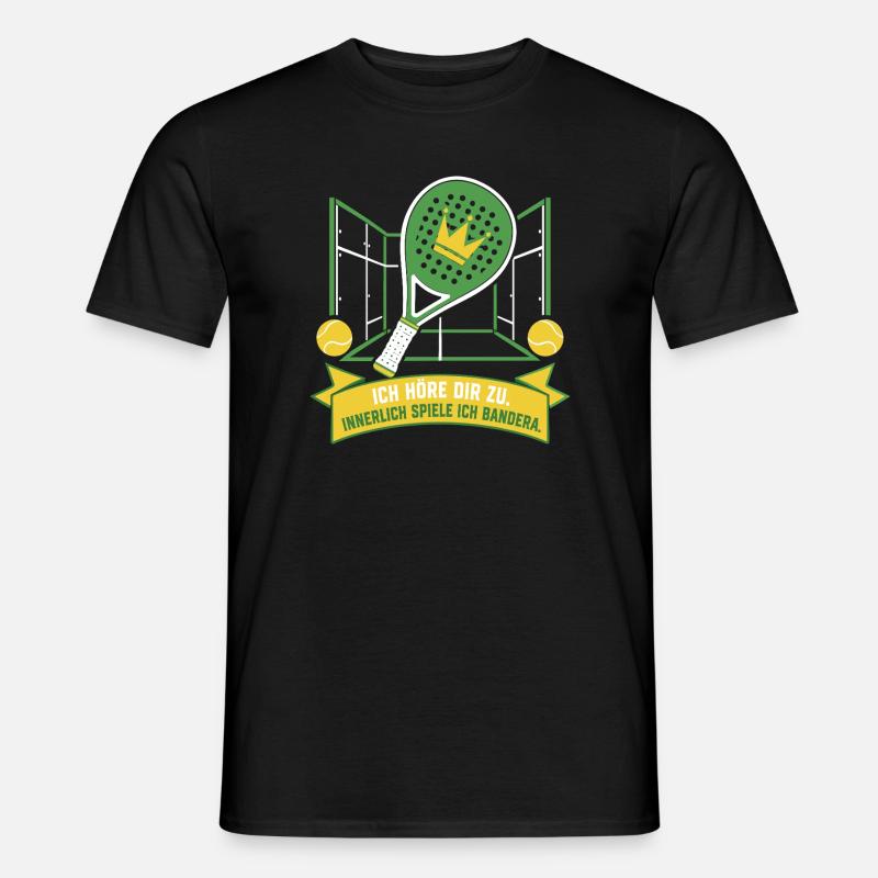 Innerlich immer Bandera — Padel 2026 - Männer T-Shirt - Schwarz