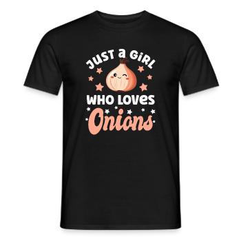 oignon - T-shirt homme - noir - Devant - AI Model Male 178 light (178cm)