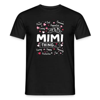 Das ist eine Mimi-Sache - Männer T-Shirt - Schwarz - Vorne - AI Model Male 178 light (178cm)