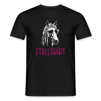 Stallshirt - Männer T-Shirt - Schwarz - Vorne - AI Model Male 178 light (178cm)