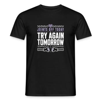 Eds-bewusstsein Ehlers-danlos Zebra-krieger - Männer T-Shirt - Schwarz - Vorne - AI Model Male 178 light (178cm)