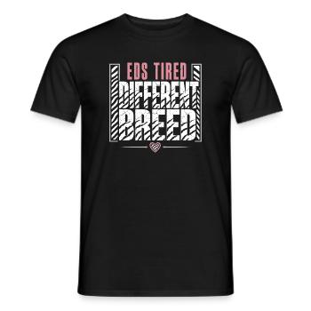 Eds-bewusstsein Ehlers-danlos Zebra-krieger - Männer T-Shirt - Schwarz - Vorne - AI Model Male 178 light (178cm)