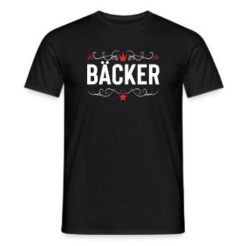 Baker Profession - Men's T-Shirt - black - Front - AI Model Male 178 light (178cm)