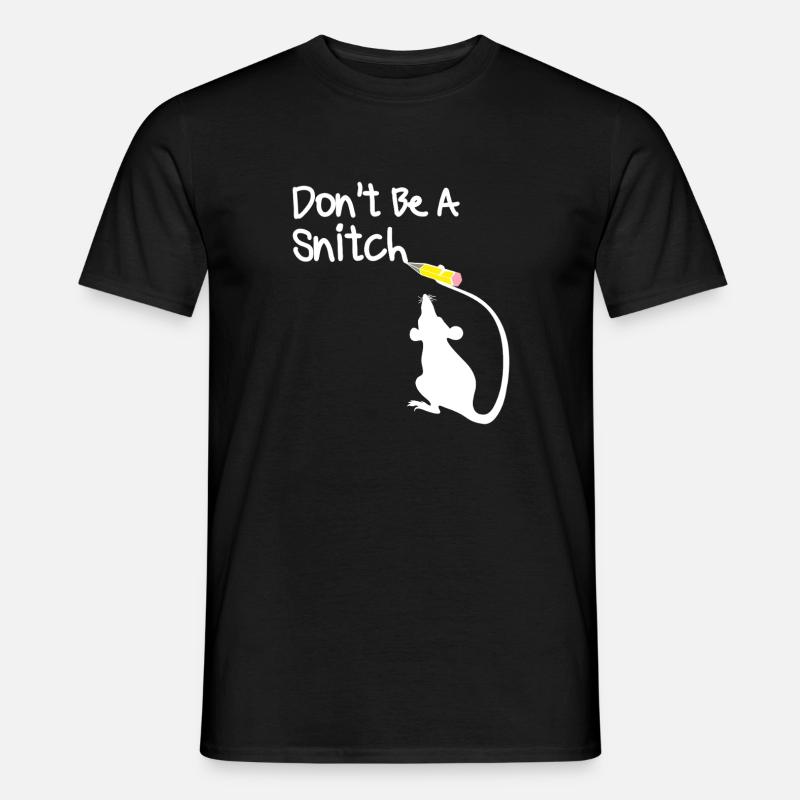 Sei keine Schnatzmaus - Männer T-Shirt - Schwarz