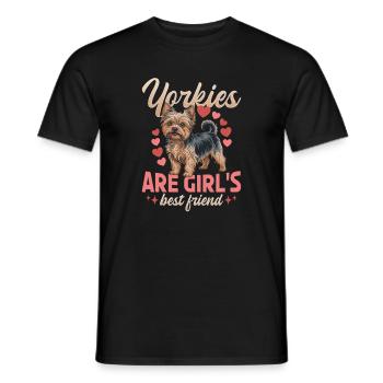 Yorkshire Terrier Yorkie Dog Breed - Men's T-Shirt - black - Front - AI Model Male 178 light (178cm)