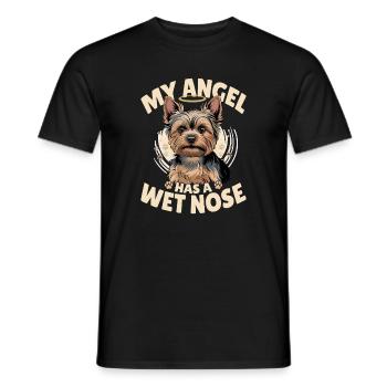 Yorkshire Terrier Yorkie Dog Breed - Men's T-Shirt - black - Front - AI Model Male 178 light (178cm)