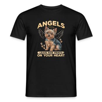 Yorkshire Terrier Yorkie Dog Breed - Men's T-Shirt - black - Front - AI Model Male 178 light (178cm)