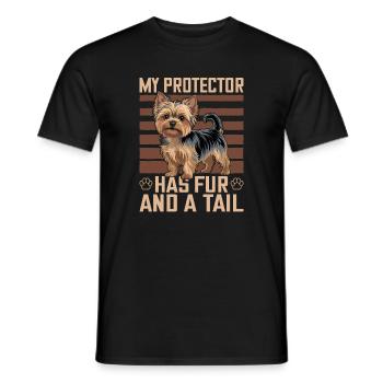 Yorkshire Terrier Yorkie Dog Breed - Men's T-Shirt - black - Front - AI Model Male 178 light (178cm)