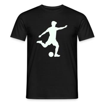 Silhouette de baby-foot en saut - T-shirt homme - noir - Devant - AI Model Male 178 light (178cm)