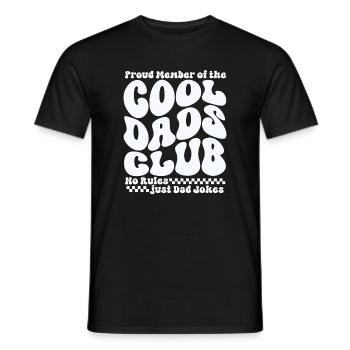 Cool Dads Club - Papa Vatertag Geschenk - Männer T-Shirt - Schwarz - Vorne - AI Model Male 178 light (178cm)