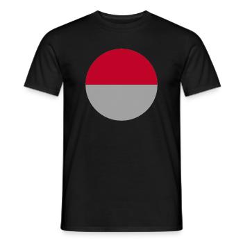 Drapeau indonésien - T-shirt homme - noir - Devant - AI Model Male 178 light (178cm)
