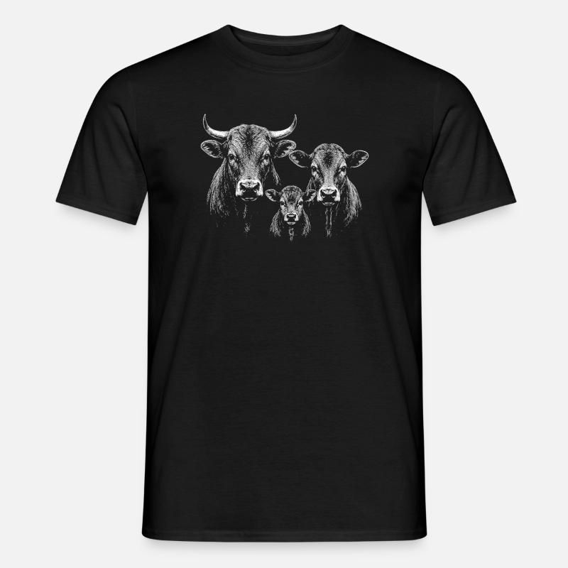 cattle - Men’s T-shirt - black