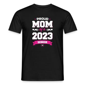 Proud Mom 2023 Senior - Männer T-Shirt - Schwarz - Vorne - AI Model Male 178 light (178cm)